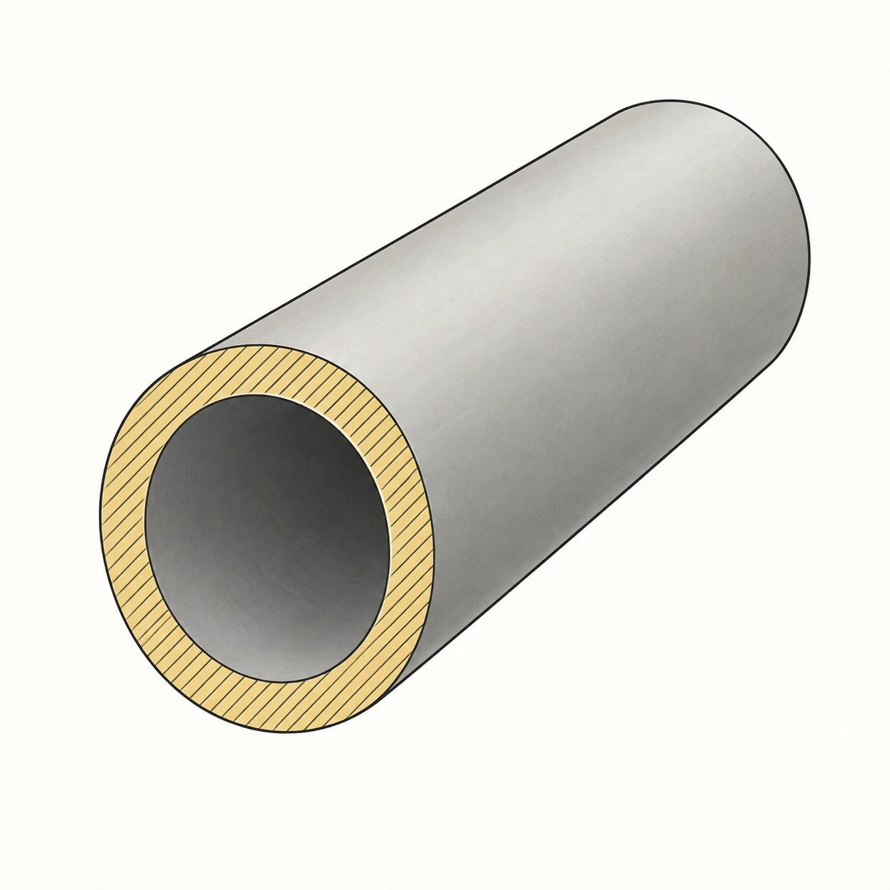 One Hollow Tube · Section Hatching