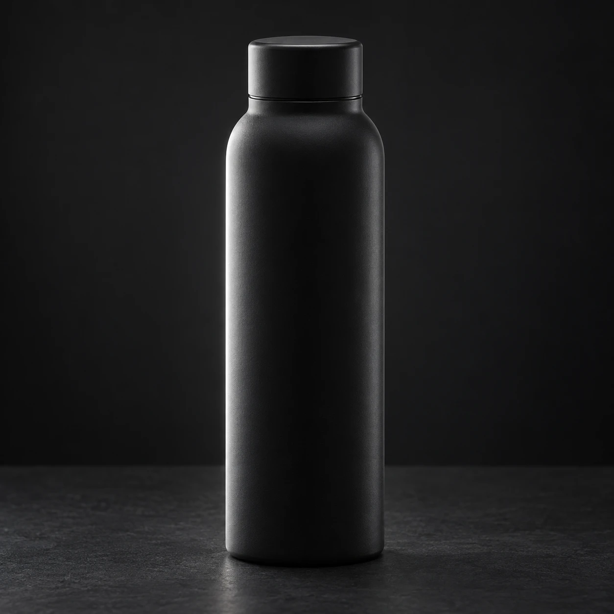 Black Vacuum Flask · Rim-Light Separation