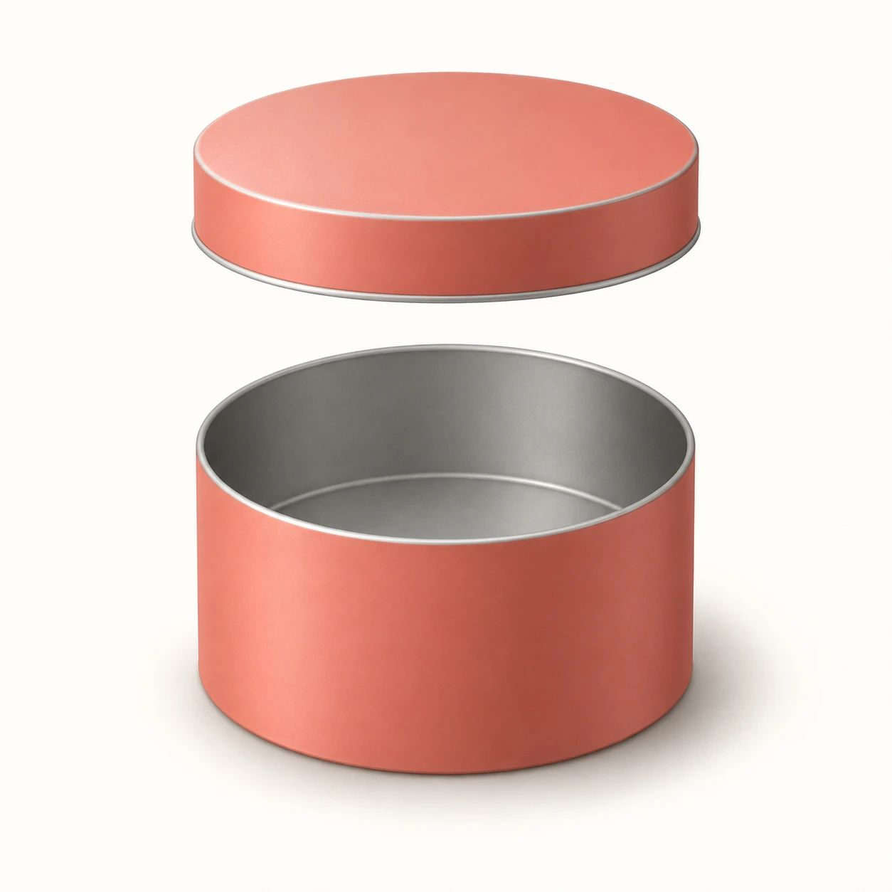 One Round Lidded Tin · Exploded-View Alignment