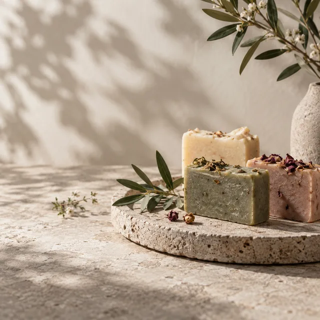 Handmade soap product study · Open space