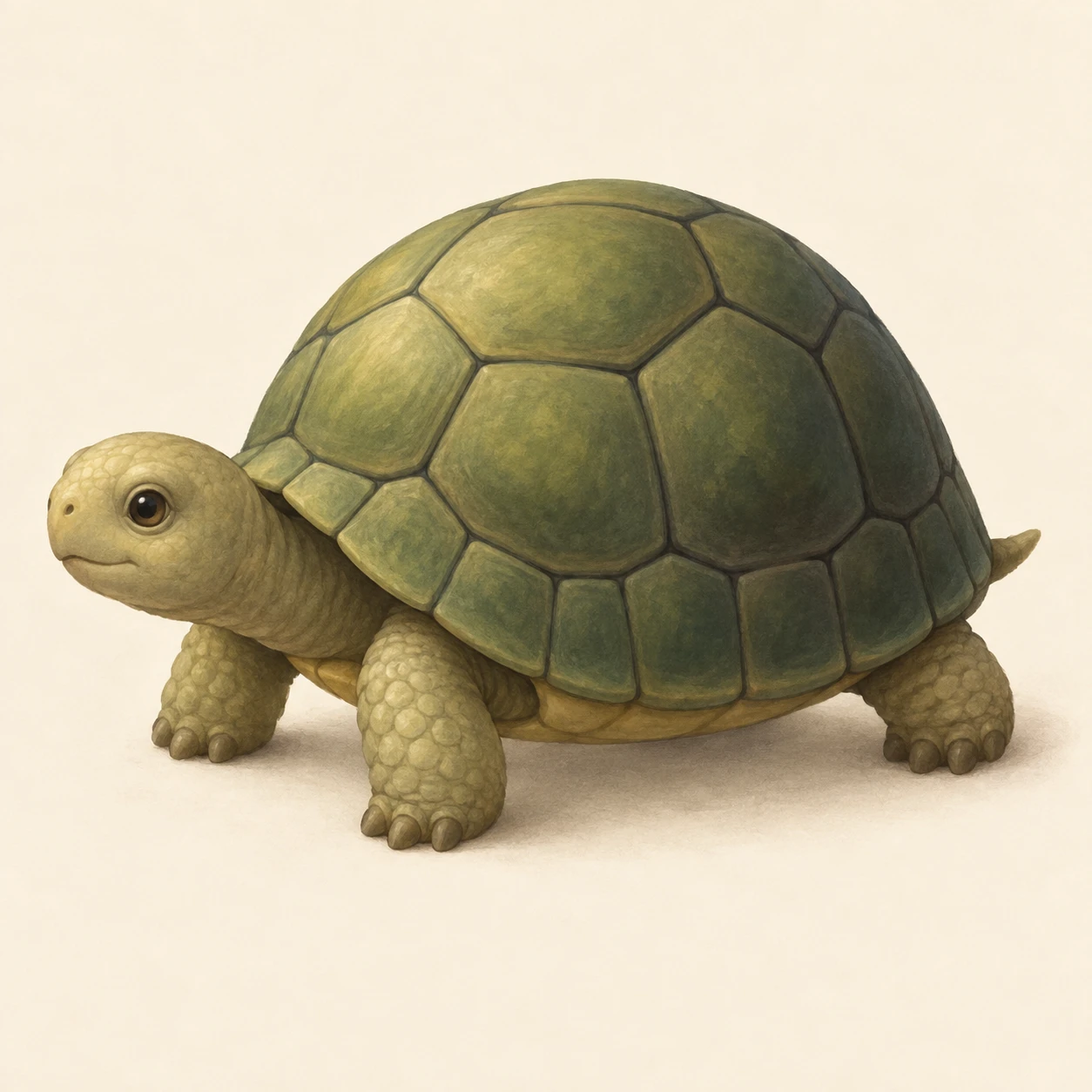 Little Tortoise Friend · Curvature-Compressed Shell Scutes