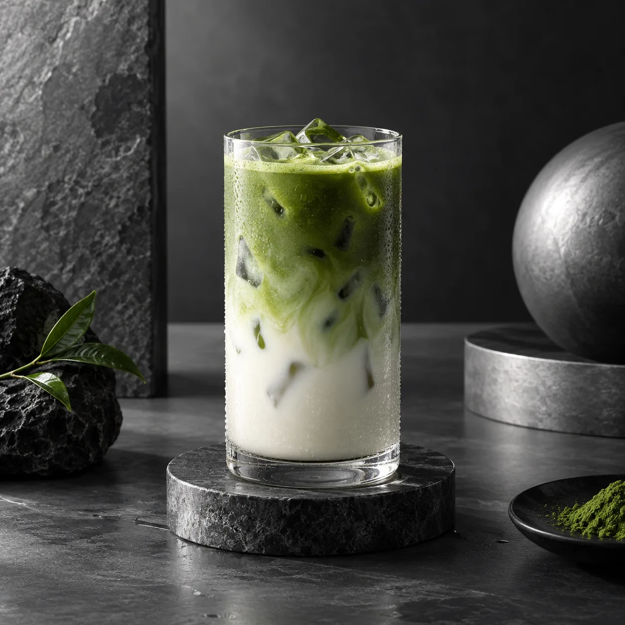 Jeju matcha menu study · Monochrome studio
