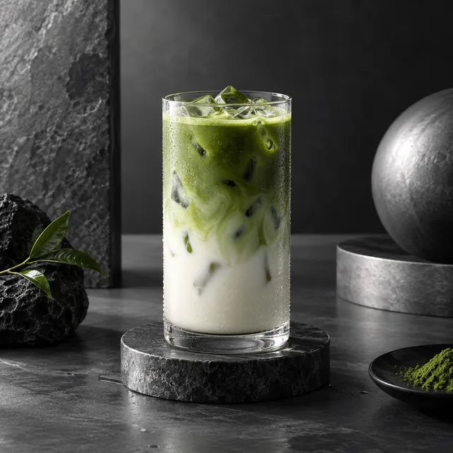 Jeju matcha menu study · Monochrome studio