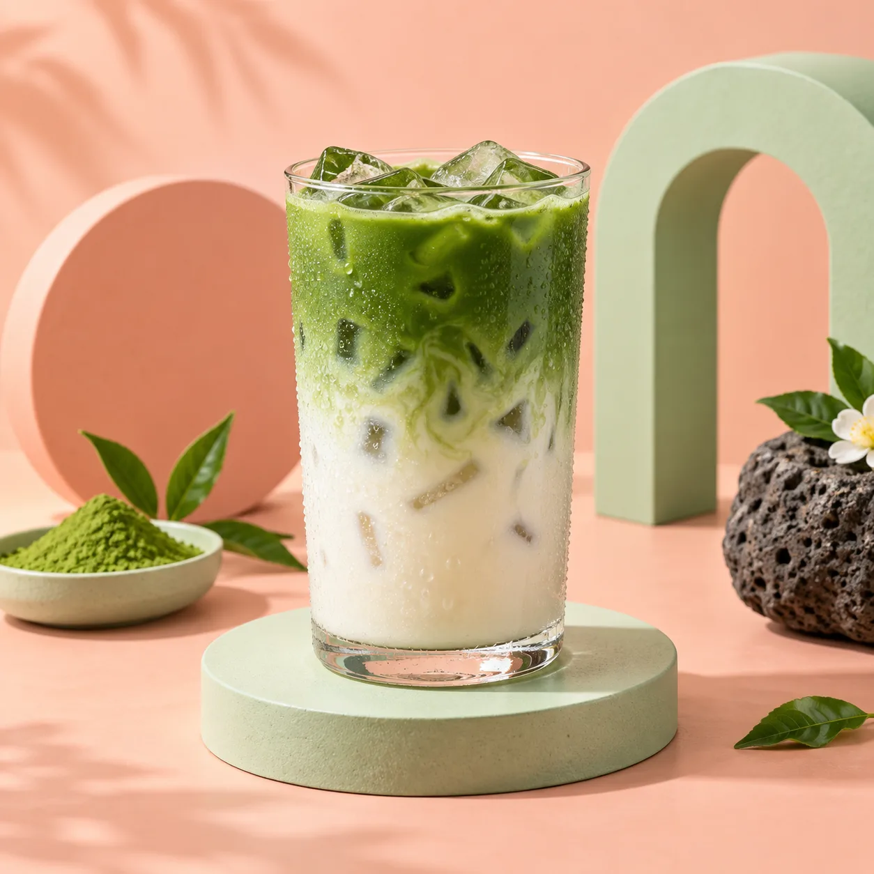 Jeju matcha menu study · Pastel minimal