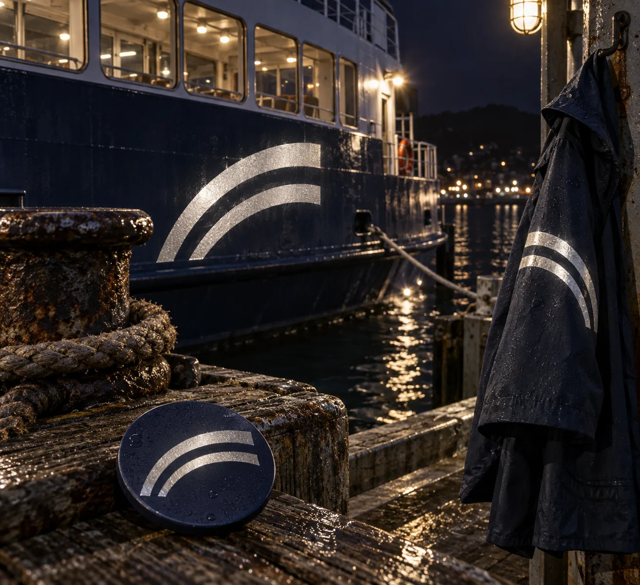 Night Ferry Service · Reflective Stripe Identity
