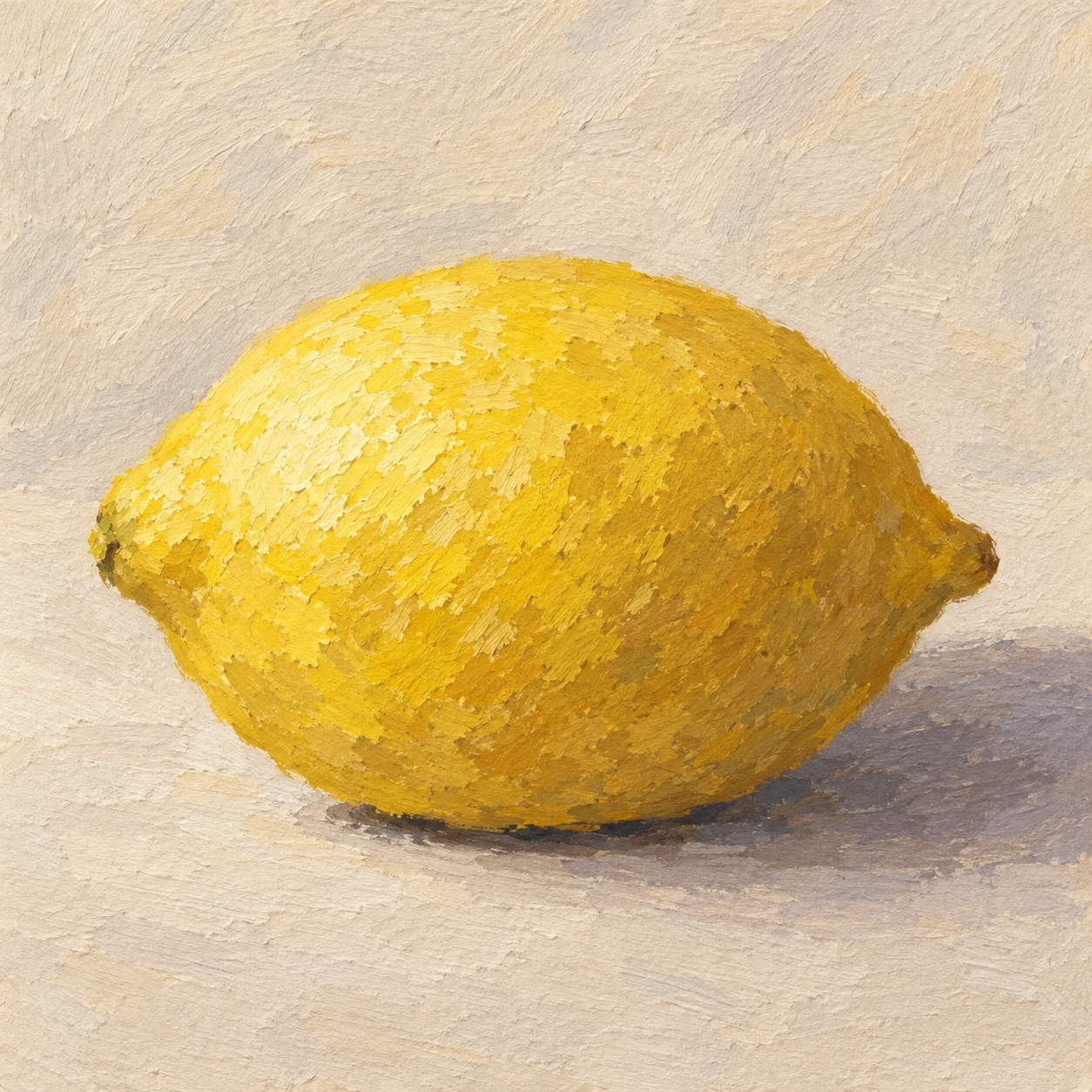 One Lemon · Gouache Scumbling