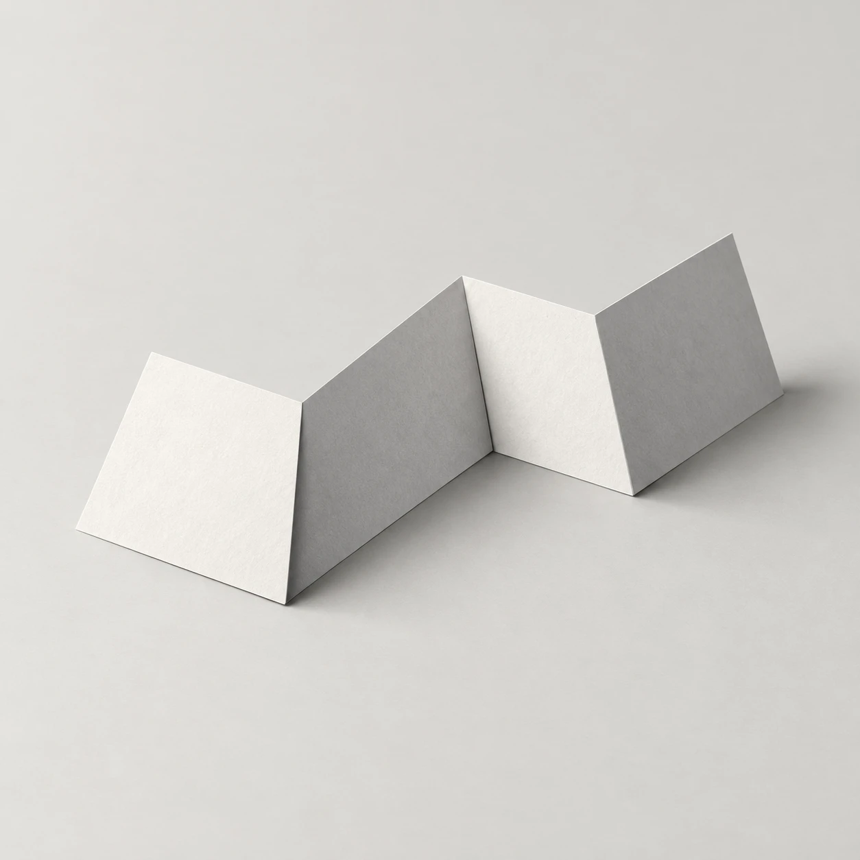 One Paper Zigzag · Alternating Fold Values