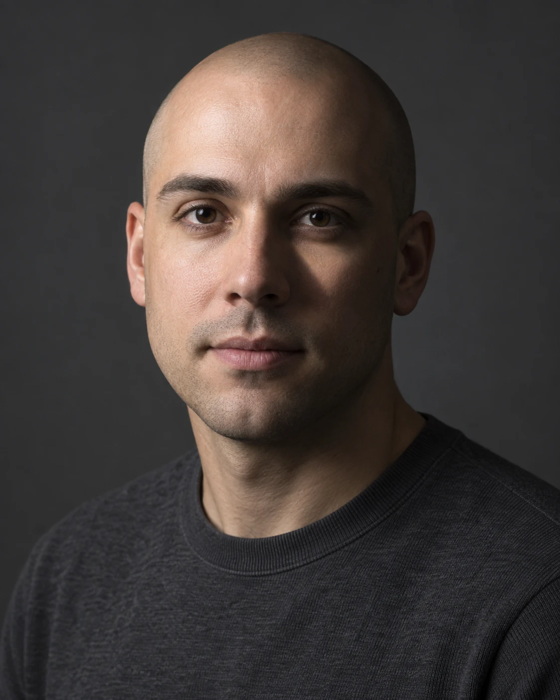 Shaved-Head Adult · Rembrandt Light Triangle