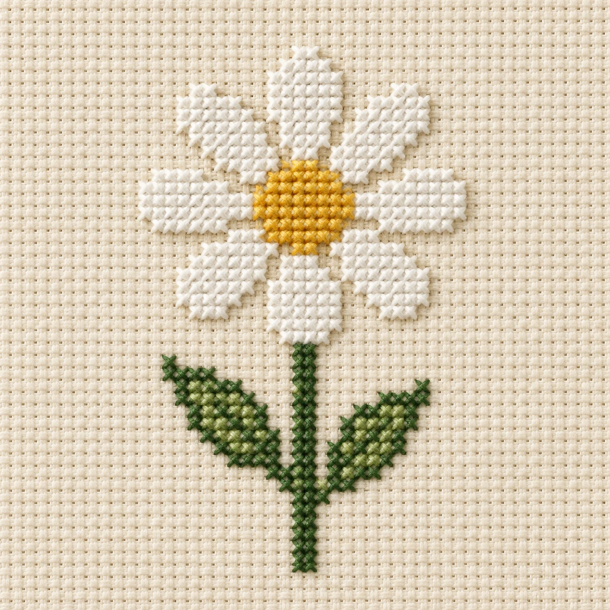 One Daisy · Cross-Stitch