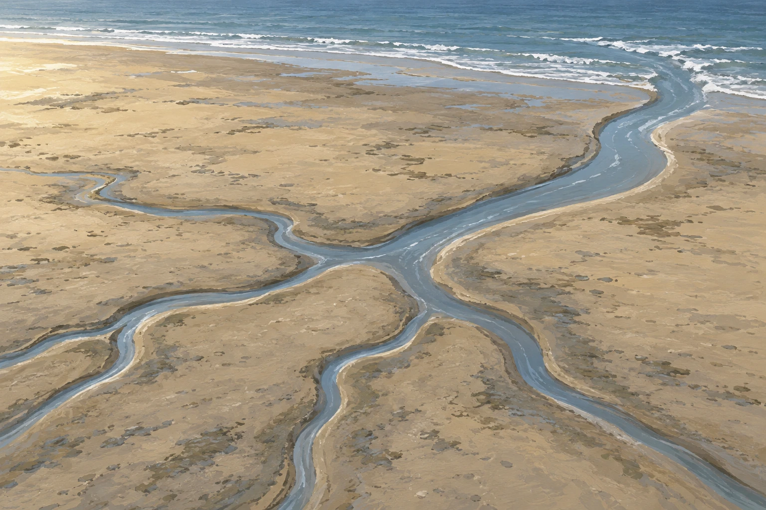 Small Tidal Flat · Merging Channels