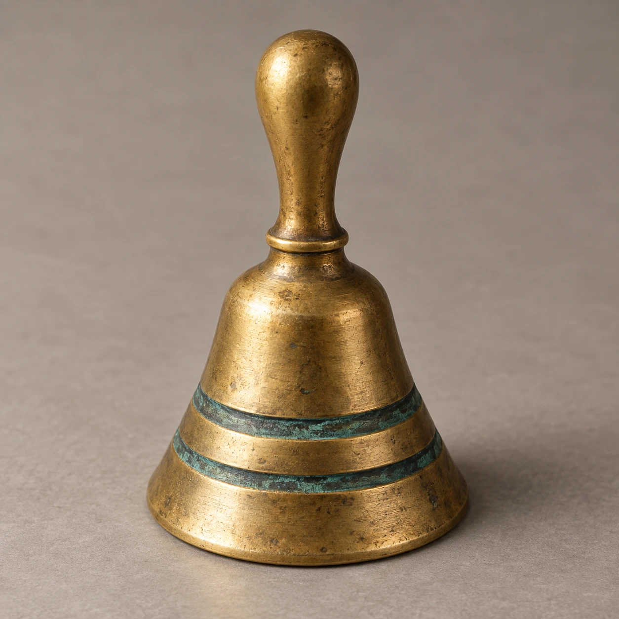 One Brass Bell · Patina Held in Recesses