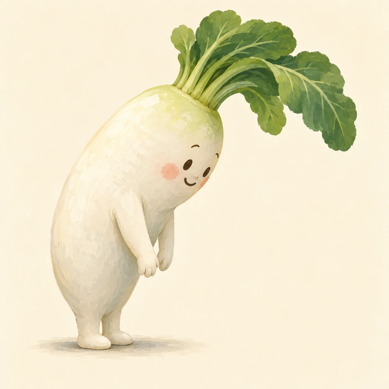 Bowing Radish Friend · Continuous C-Curve Gesture
