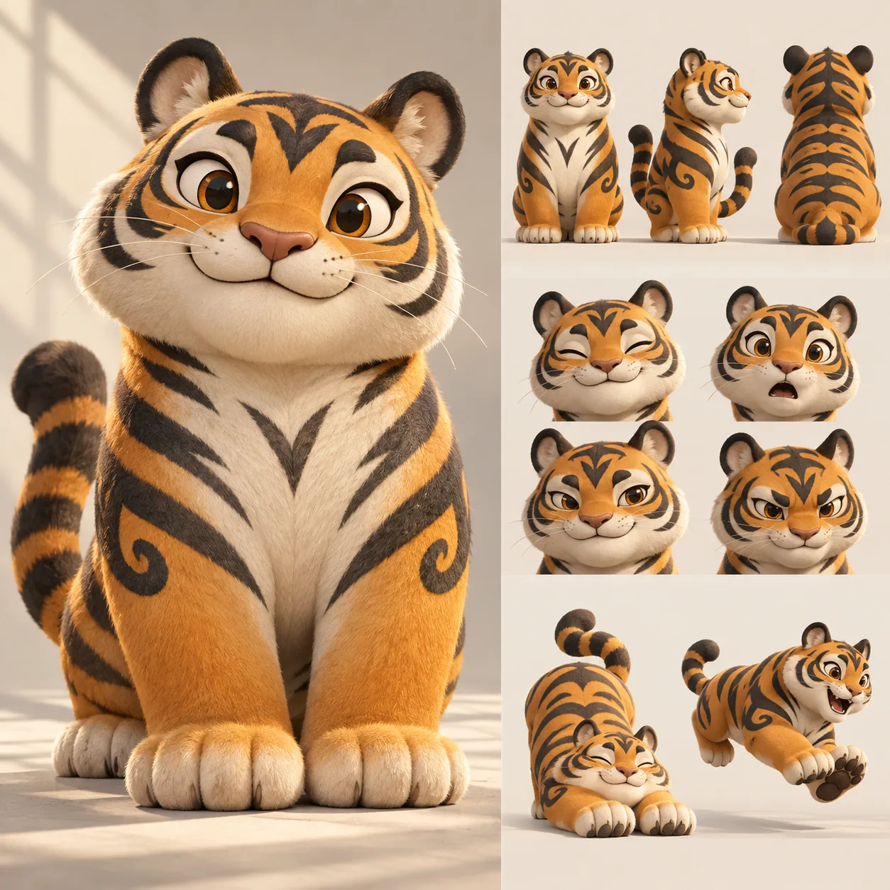 Tiger mascot study