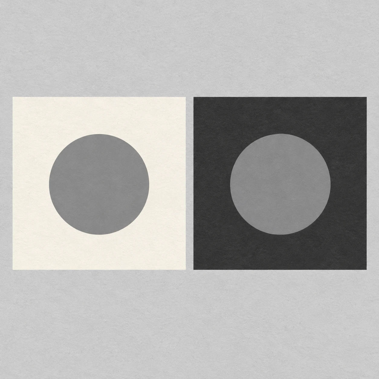 Two Gray Paper Disks · Simultaneous Value Contrast