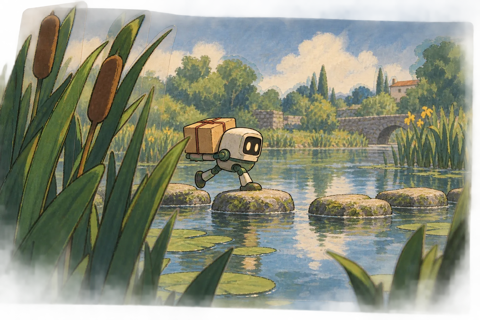 Pond Delivery Robot · Multiplane Cel Depth