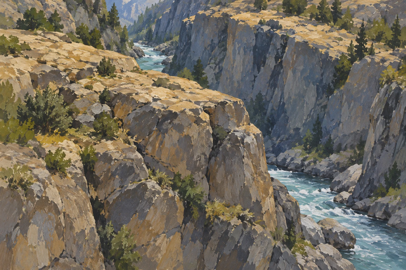 Small Gorge · Interlocking Spur Overlap